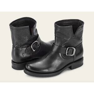 FRYE Veronica Black Leather women’s Boots Booties Size 7.5/8